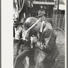 Young miners taking pictures at Labor Day celebration, Silverton, Colorado