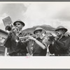 High school band at the miners' Labor Day celebration, Silverton, Colorado