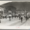 Miners' contest at Labor Day Celebration, Silverton, Colorado
