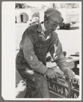 Scissors and lawnmower sharpener, Saint George, Utah. He originally lived in Middlewest and came to Utah for his health