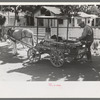 Scissors and lawnmower sharpener, Saint George, Utah. He originally lived in Middlewest and came to Utah for his health