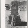 Monument in mining town of Silverton, Colorado