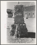 Monument in mining town of Silverton, Colorado