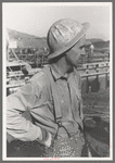 Construction worker, Shasta Dam, Shasta County, California