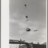 Concrete bucket over Shasta Dam, Shasta County, California