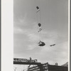 Concrete bucket over Shasta Dam, Shasta County, California