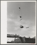 Concrete bucket over Shasta Dam, Shasta County, California