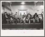 Construction workers in commissary, Shasta Dam, Shasta County, California