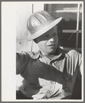 Construction worker on Shasta Dam, Shasta County, California