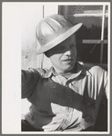 Construction worker on Shasta Dam, Shasta County, California