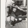 Construction worker on Shasta Dam, Shasta County, California