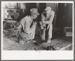 Workers at mill talking. Gold mine at Mogollon, New Mexico