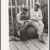 Gold miners talking, Mogollon, New Mexico