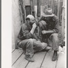 Gold miners talking, Mogollon, New Mexico
