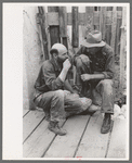 Gold miners talking, Mogollon, New Mexico