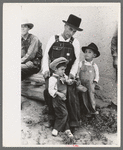 Spanish-American farmer with his two sons, Trampas, New Mexico