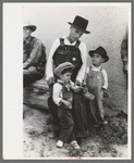 Spanish-American farmer with his two sons, Trampas, New Mexico