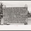 Sign for tourists erected by the Forest Service, Taos, New Mexico