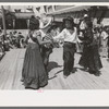 Native Spanish-American dance. Fiesta, Taos, New Mexico