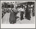 Native Spanish-American dance. Fiesta, Taos, New Mexico