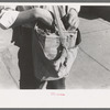 Newsboy's sack of papers, Montrose, Colorado