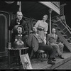 Martin Gabel, Fritz Weaver, Inga Swenson and Peter Sallis in the stage production Baker Street