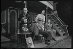 Martin Gabel, Fritz Weaver, Inga Swenson and Peter Sallis in the stage production Baker Street