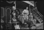 Martin Gabel, Fritz Weaver, Inga Swenson and Peter Sallis in the stage production Baker Street