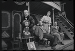 Martin Gabel, Fritz Weaver, Inga Swenson and Peter Sallis in the stage production Baker Street