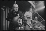 Martin Gabel, Fritz Weaver, Inga Swenson and Peter Sallis in the stage production Baker Street