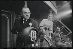 Martin Gabel, Fritz Weaver, Inga Swenson and Peter Sallis in the stage production Baker Street