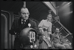 Martin Gabel, Fritz Weaver, Inga Swenson and Peter Sallis in the stage production Baker Street