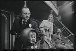 Martin Gabel, Fritz Weaver, Inga Swenson and Peter Sallis in the stage production Baker Street