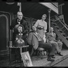 Martin Gabel, Fritz Weaver, Inga Swenson and Peter Sallis in the stage production Baker Street