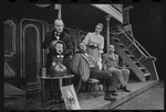 Martin Gabel, Fritz Weaver, Inga Swenson and Peter Sallis in the stage production Baker Street