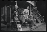 Martin Gabel, Fritz Weaver, Inga Swenson and Peter Sallis in the stage production Baker Street