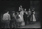 Fritz Weaver, Inga Swenson and ensemble in the stage production Baker Street