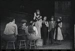 Fritz Weaver, Inga Swenson and ensemble in the stage production Baker Street