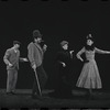 Peter Sallis [left], Fritz Weaver [second from left], Inga Swenson [right] and unidentified [second from right] in the stage production Baker Street