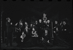 Fritz Weaver [left] Martin Wolfson [top] and ensemble in the stage production Baker Street