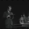 Fritz Weaver and unidentified in the stage production Baker Street