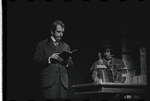 Fritz Weaver and unidentified in the stage production Baker Street
