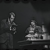 Fritz Weaver and unidentified in the stage production Baker Street