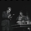 Fritz Weaver and unidentified in the stage production Baker Street