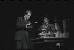 Fritz Weaver and unidentified in the stage production Baker Street