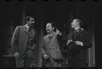 Patrick Horgan, Peter Sallis and Daniel Keyes in the stage production Baker Street