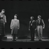 Fritz Weaver, Peter Sallis and ensemble in the stage production Baker Street
