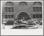 In front of Pilgrim Baptist Church on Easter Sunday, South Side of Chicago, Illinois