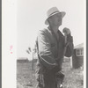 Farm worker who lives at the FSA (Farm Security Administration) labor camp, Caldwell, Idaho