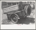 Trailer of farm worker who lives at the Farm Security Farm Labor Camp, Caldwell, Idaho